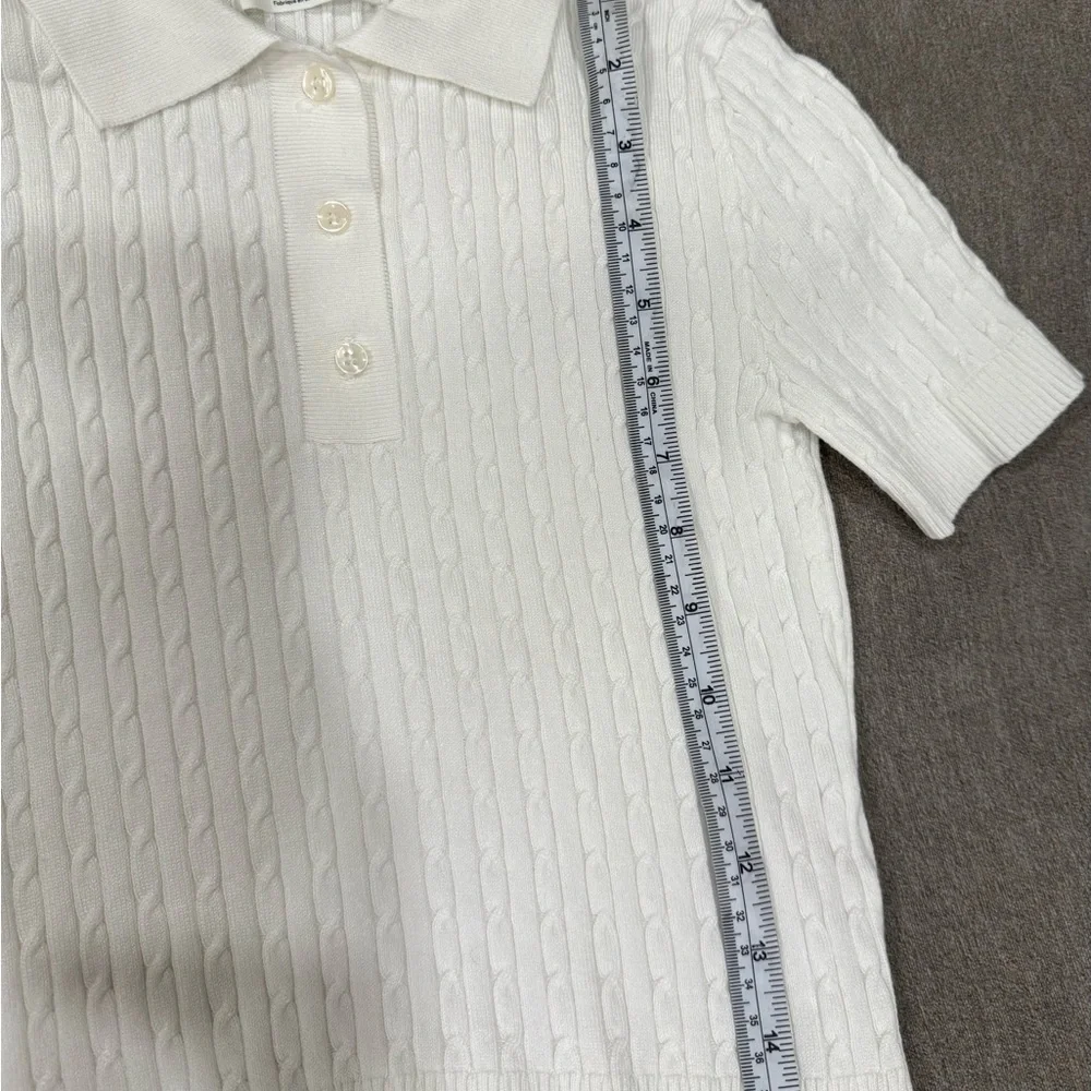 H&M Kids Cable Knit Polo Dress – Size 8–10Y (134/140)